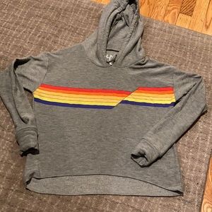 Chaser retro stripe hoodie xs